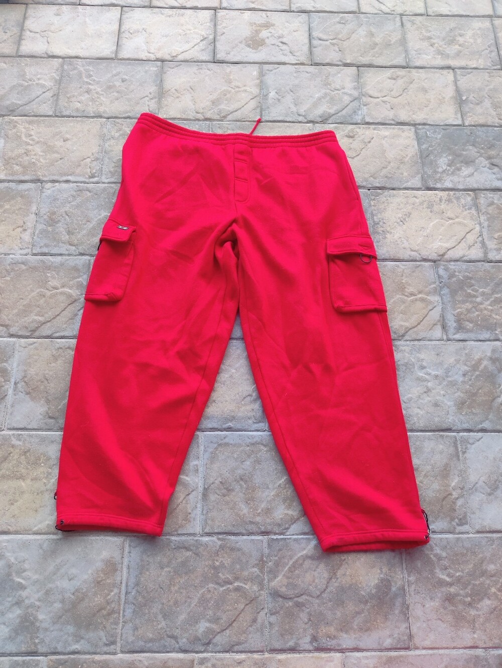 Men Size 3XL Vintage 1990's Polar Fleece Red Sweatpants